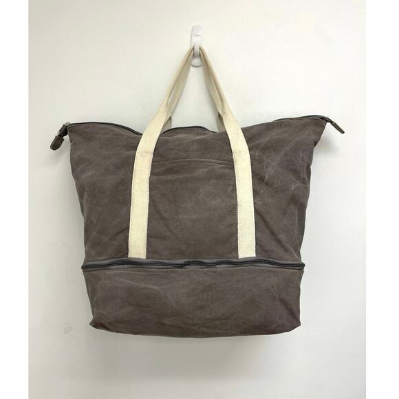 Lo & Sons Catalina Deluxe Cotton Canvas Travel Weekender Large Tote Thistle - Picture 4 of 16